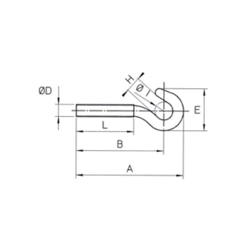 disegno ganci stampati freddo
