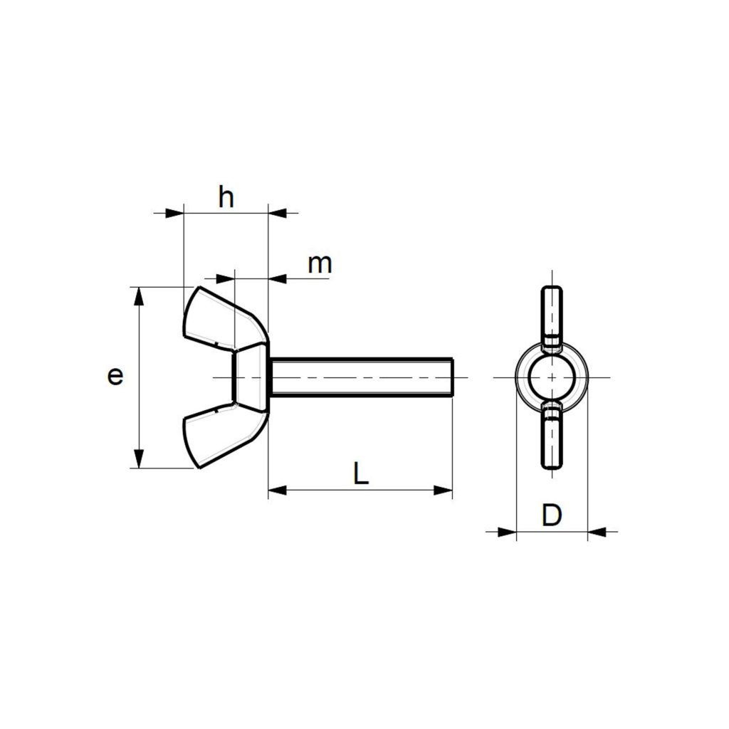 viti alette senza rondella stampato freddo forma americana